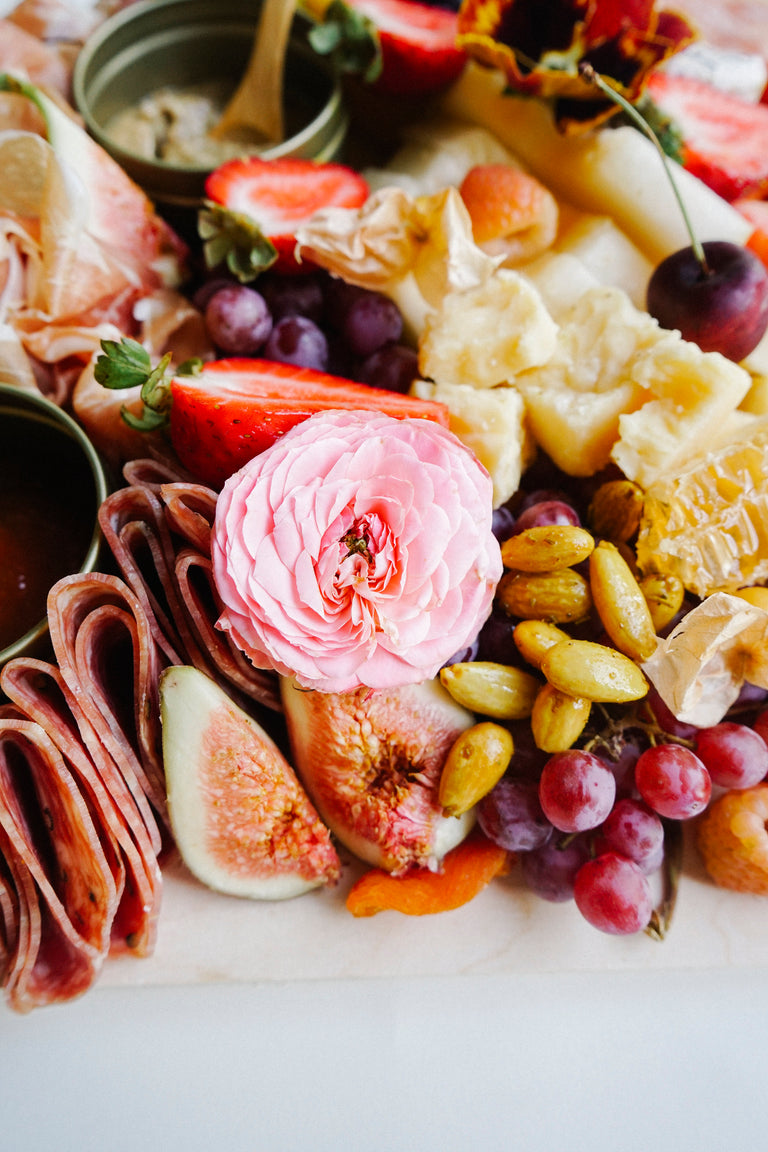 Charcuterie Board - The Classic with Flower