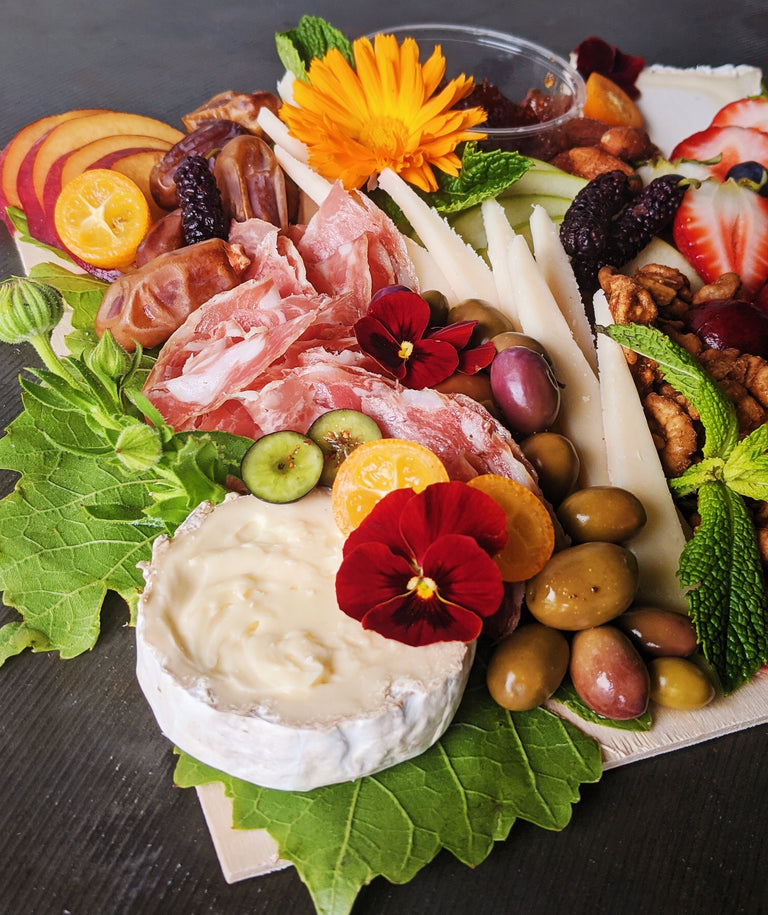 Charcuterie Board - The Classic Mini with Flowers
